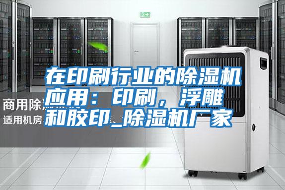在印刷行業的除濕機應用：印刷，浮雕和膠印_除濕機廠家