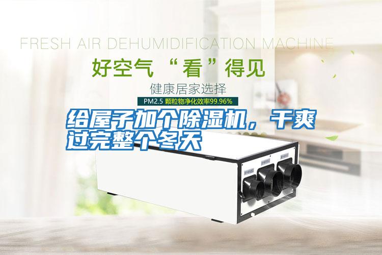 給屋子加個(gè)除濕機(jī)，干爽過完整個(gè)冬天