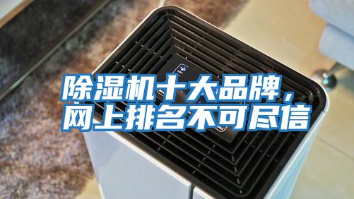 除濕機(jī)十大品牌，網(wǎng)上排名不可盡信