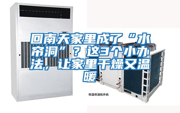 回南天家里成了“水簾洞”？這3個小辦法，讓家里干燥又溫暖