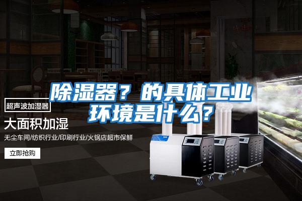 除濕器？的具體工業(yè)環(huán)境是什么？
