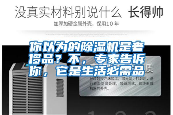 你以為的除濕機(jī)是奢侈品？不，專(zhuān)家告訴你，它是生活必需品