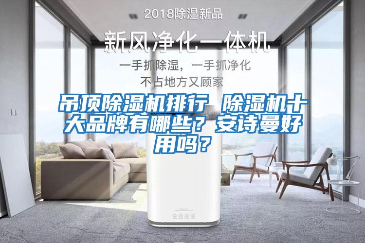 吊頂除濕機排行 除濕機十大品牌有哪些？安詩曼好用嗎？