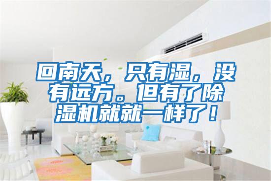 回南天，只有濕，沒有遠(yuǎn)方。但有了除濕機(jī)就就一樣了！
