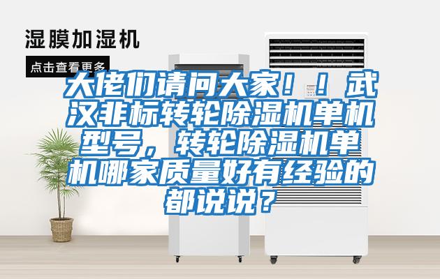 大佬們請問大家！！武漢非標轉輪除濕機單機型號，轉輪除濕機單機哪家質量好有經驗的都說說？