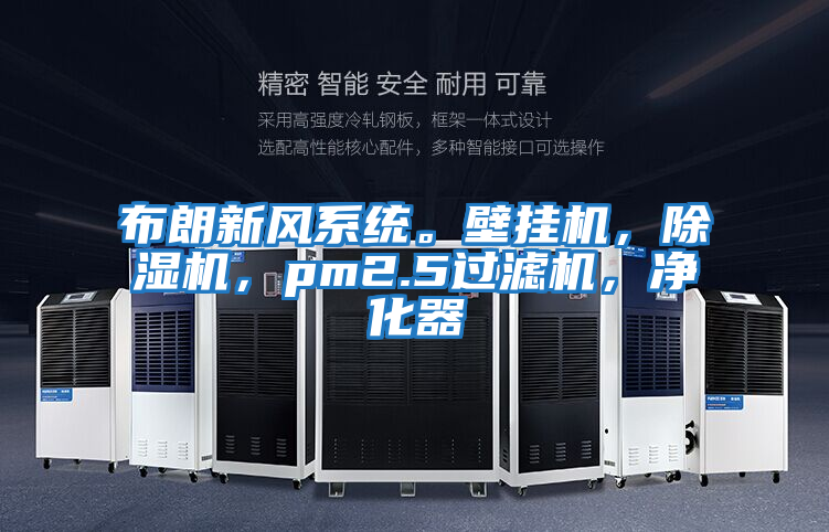 布朗新風(fēng)系統(tǒng)。壁掛機(jī)，除濕機(jī)，pm2.5過濾機(jī)，凈化器