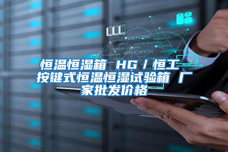 恒溫恒濕箱 HG/恒工 按鍵式恒溫恒濕試驗(yàn)箱 廠家批發(fā)價(jià)格