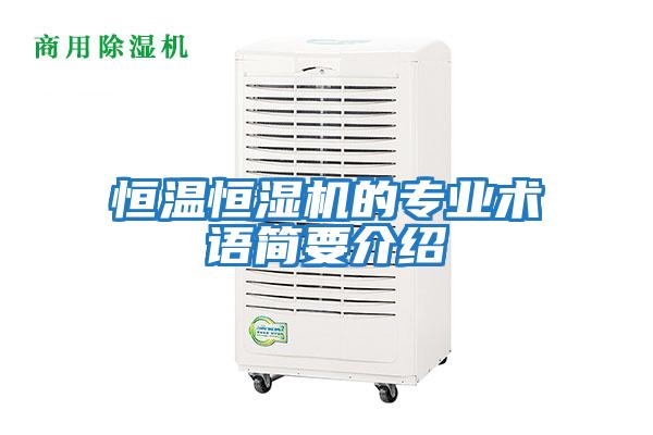 恒溫恒濕機(jī)的專業(yè)術(shù)語(yǔ)簡(jiǎn)要介紹