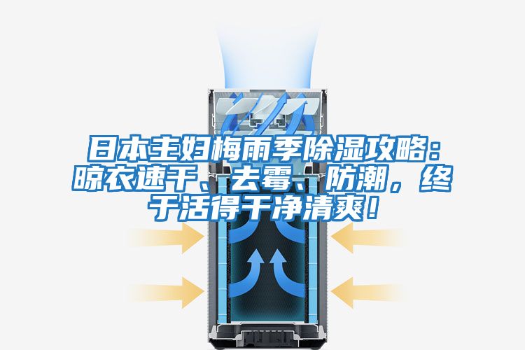日本主婦梅雨季除濕攻略：晾衣速干、去霉、防潮，終于活得干凈清爽！