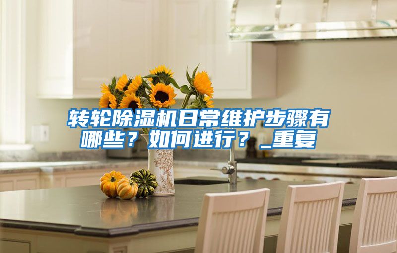 轉輪除濕機日常維護步驟有哪些？如何進行？_重復