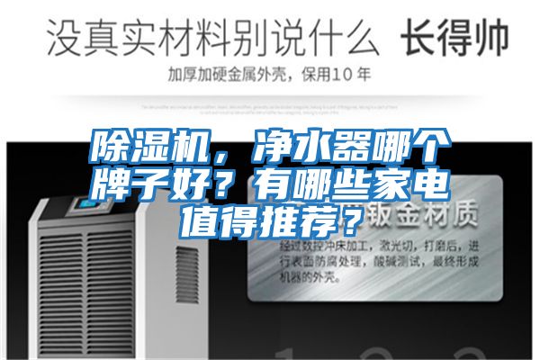 除濕機，凈水器哪個牌子好？有哪些家電值得推薦？